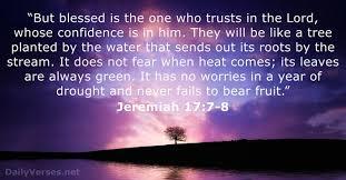 Blessed is the one who trusts in the Lord